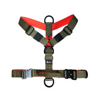 Y-Hundegeschirr 4fach-verstellbar mit Griff und Sicherheitsschnallen Hunter Glow - ultraleicht - S