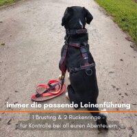 Y-Hundegeschirr 4fach-verstellbar mit Griff und Sicherheitsschnallen Signal Camo - ultraleicht - L