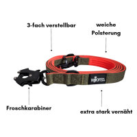 Nylon Tactical Führleine Hunter Glow - Leine 2.5m 3-fach verstellbar
