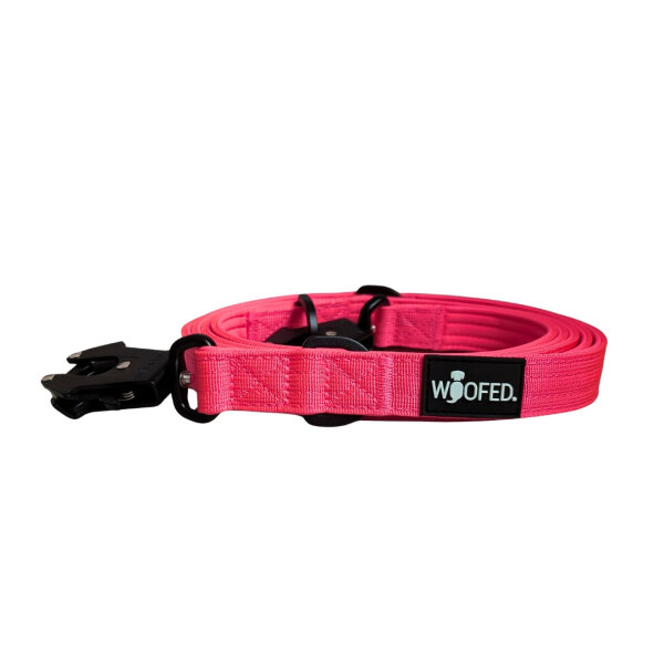 Nylon Tactical Führleine Pink Bloom - Leine 2.5m 3-fach verstellbar