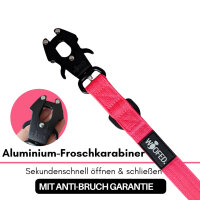 Nylon Tactical Führleine Pink Bloom - Leine 2.5m 3-fach verstellbar