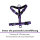 Y-Hundegeschirr 4fach-verstellbar mit Griff und Sicherheitsschnallen Velvet Purple - ultraleicht - L