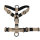Y-Hundegeschirr 4fach-verstellbar mit Griff und Sicherheitsschnallen Desert Tan - ultraleicht - XL