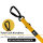 Nylon Pro Führleine Sunset Yellow - Leine 2.5m 3-fach verstellbar mit Kurzführgriff
