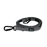 Nylon Pro Führleine Anthracite - Leine 2.5m 3-fach...