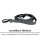 Nylon Pro Führleine Anthracite - Leine 2.5m 3-fach verstellbar mit Kurzführgriff