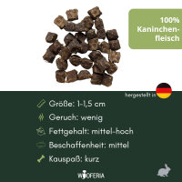 Kaninchenfleisch Würfel PUR - 500g