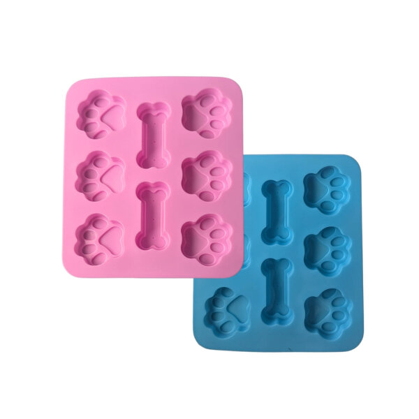 Eiswürfelform aus Silikon - Pink