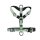 Y-Hundegeschirr 4fach-verstellbar mit Griff und Sicherheitsschnallen Sage Green - ultraleicht - XS