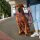 Y-Hundegeschirr 4fach-verstellbar mit Griff und Sicherheitsschnallen Bordeaux - ultraleicht - S