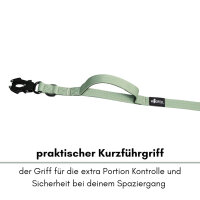 Nylon Tactical Führleine Sage Green - Leine 2.5m 3-fach verstellbar