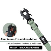 Nylon Tactical Führleine Sage Green - Leine 2.5m 3-fach verstellbar