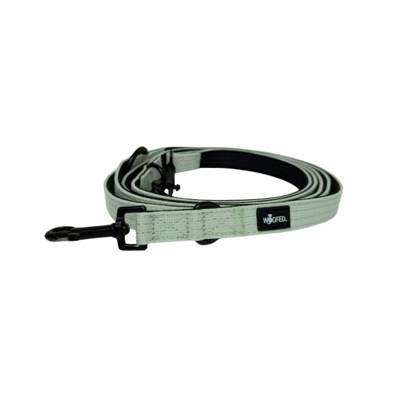 Nylon Classic Führleine Sage Green - 2,5m 3-fach verstellbar