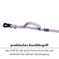 Nylon Tactical Führleine Lilac - Leine 2.5m 3-fach verstellbar