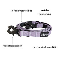 Nylon Tactical Führleine Lilac - Leine 2.5m 3-fach verstellbar mit integriertem Griff