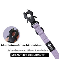Nylon Tactical Führleine Lilac - Leine 2.5m 3-fach verstellbar mit integriertem Griff