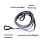 Nylon Pro Führleine Lilac - Leine 2.5m 3-fach verstellbar