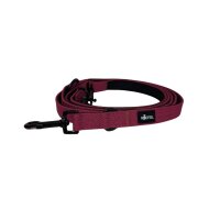 Nylon Classic Führleine Bordeaux - 2,5m 3-fach...