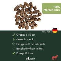 Pferdefleisch Würfel PUR - 200g
