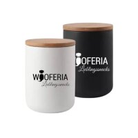 Leckerlidose aus Keramik 800ml - Schwarz