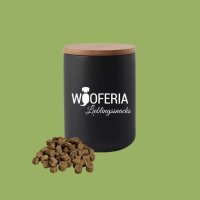Leckerlidose aus Keramik 800ml - Schwarz