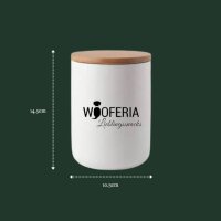 Leckerlidose aus Keramik 800ml - Schwarz