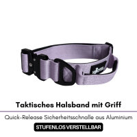 Halsband-Leinen-Set Nylon Lilac