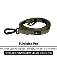 Halsband-Leinen-Set Nylon Military Olive