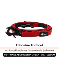 Halsband-Leinen-Set Nylon Rosso Red
