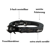 Nylon Tactical Führleine Black Camo
