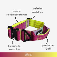 Nylon Tactical Halsband Lime Wine