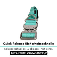 Nylon Tactical Halsband Seafoam
