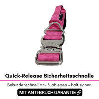 Nylon Tactical Halsband Raspberry