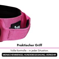 Nylon Tactical Halsband Raspberry