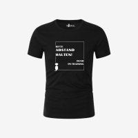 T-Shirt Abstand halten, Hund im Training