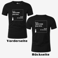 T-Shirt Abstand halten, Hund im Training