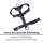 Y-Hundegeschirr 4fach-verstellbar mit Griff und Sicherheitsschnallen Midnight Blue - ultraleicht