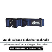 Nylon Tactical Halsband für kleine Hunde Midnight Blue