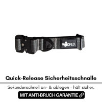Nylon Tactical Halsband für kleine Hunde Anthracite
