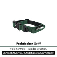 Nylon Tactical Halsband für kleine Hunde Dark Green