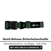 Nylon Tactical Halsband für kleine Hunde Dark Green