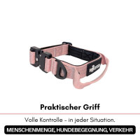 Nylon Tactical Halsband für kleine Hunde Dusty Rose