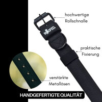 Nylon Classic Halsband Deep Black