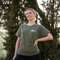 T-Shirt Life is better with dogs Unisex Grün