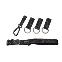 Gassigürtel Black Camo - verstellbar mit taktischer...