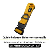 Nylon Tactical Halsband Sunset Yellow - ultraleicht