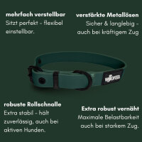 Halsband WOOFLEX® Classic verstellbar Hunting Green