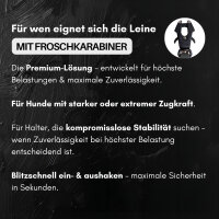 Führleine WOOFLEX® Tactical verstellbar Phantom Black