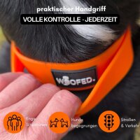 Halsband WOOFLEX® Tactical verstellbar mit Griff Sunset Orange