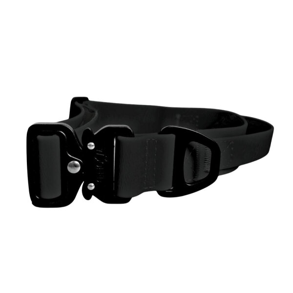 Halsband WOOFLEX® Tactical verstellbar mit Griff Phantom Black